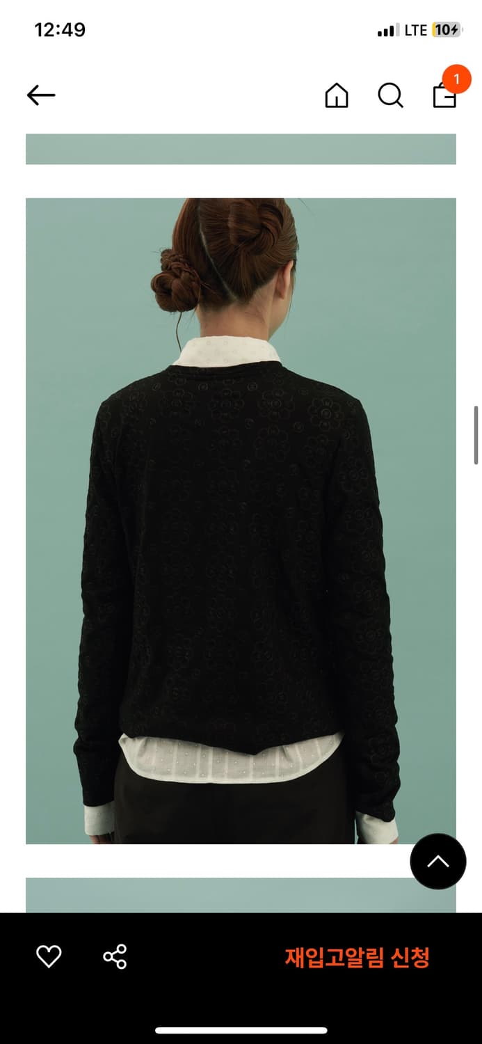 TEAK FLOWER JERSEY LONG SLEEVE TOP 상품이미지7