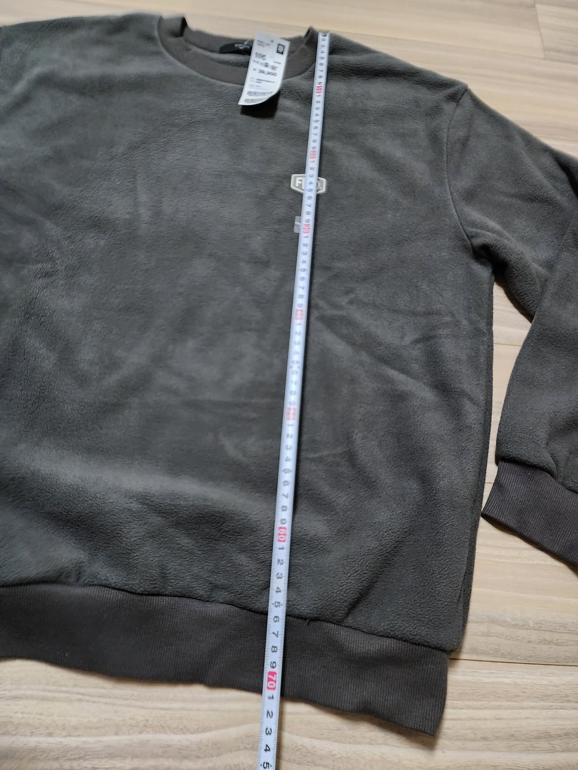 탑테후리스맨투맨다크그레이105사이즈 상품이미지8