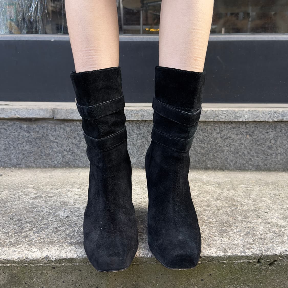 00s 빈티지 마이클 코어스 스웨이드 지퍼 웨지 부츠 상품이미지6