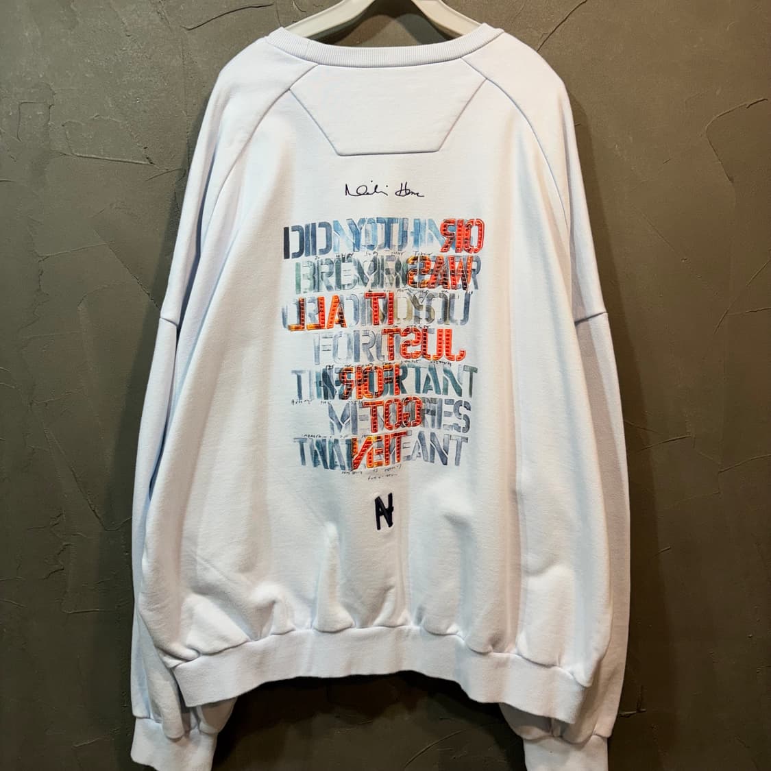 [L] JUUN J 준지 백프린팅 스웻 셔츠 상품이미지1