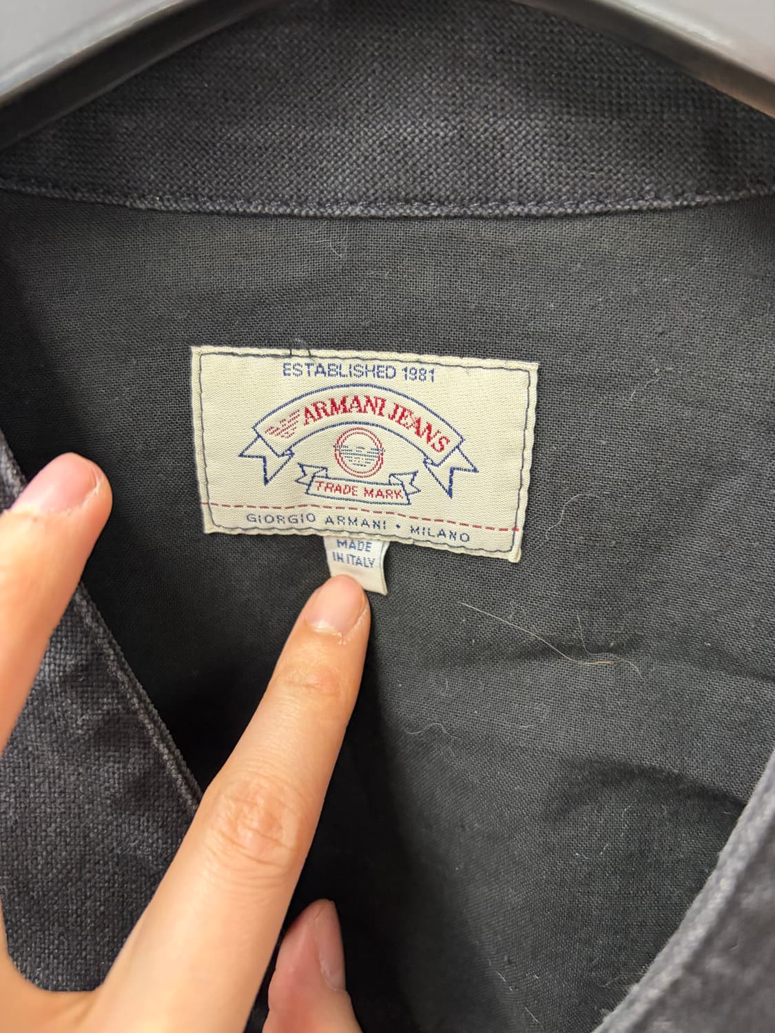 Armani Jeans vinatage black jacket 4 상품이미지3