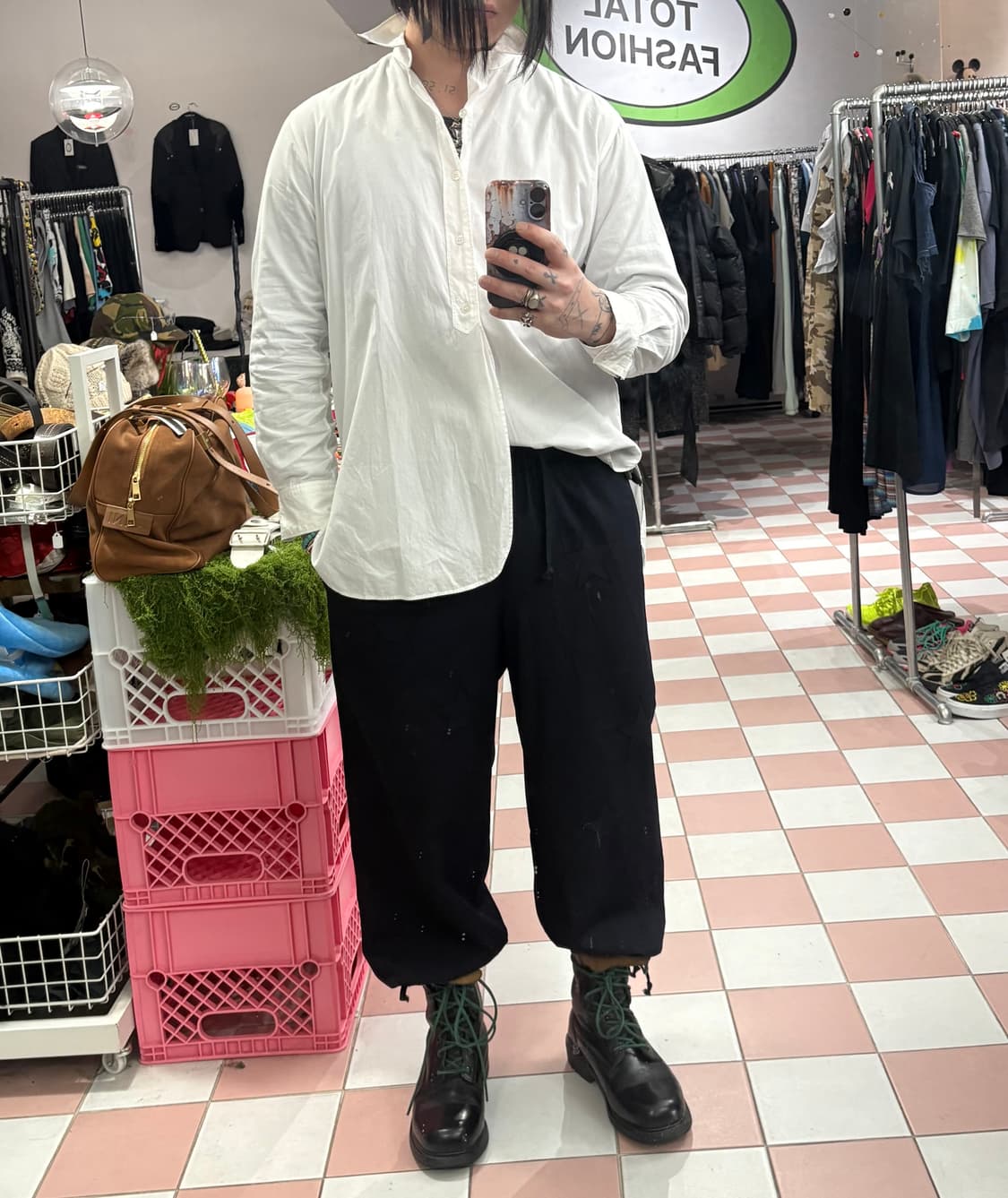 TTF✳️90-00's 요지야마모토 비대칭 셔츠 상품이미지2