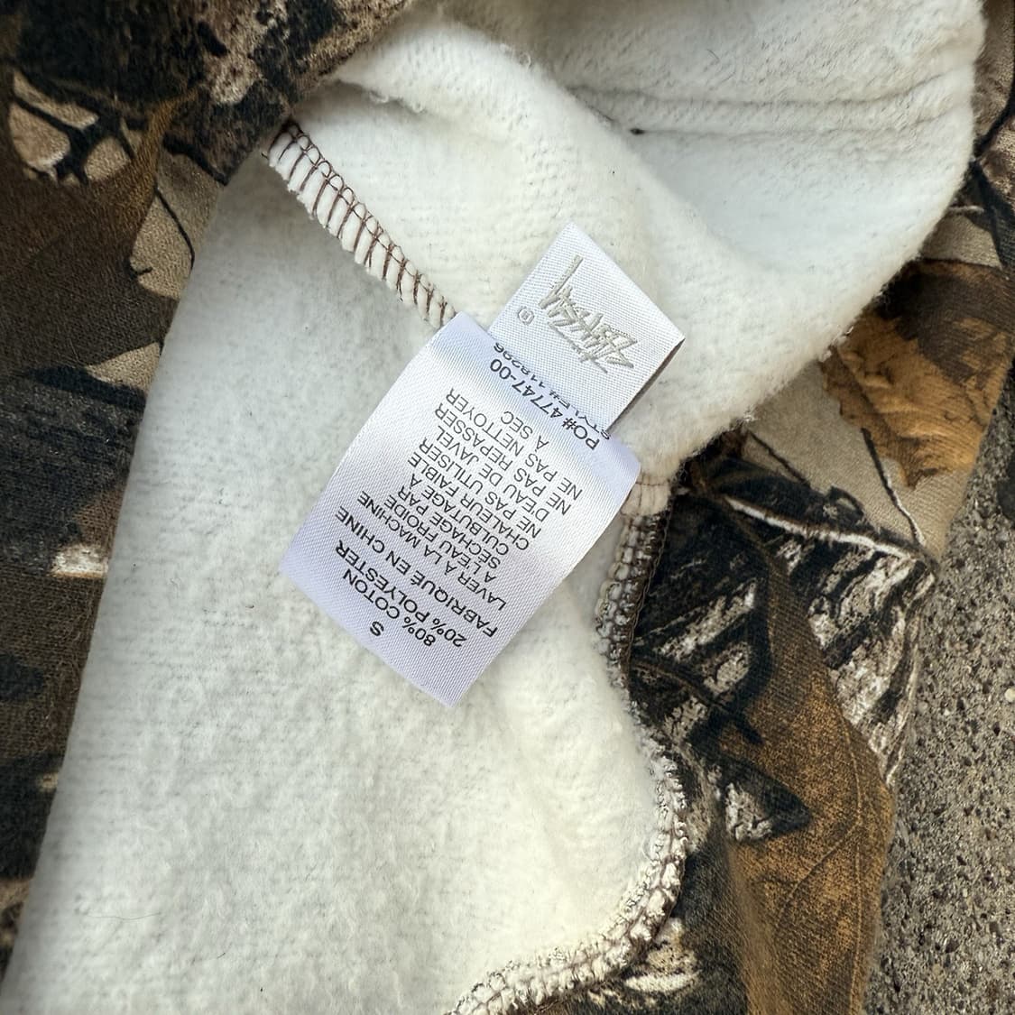 스투시 리얼트리 카모 후드티 상품이미지5