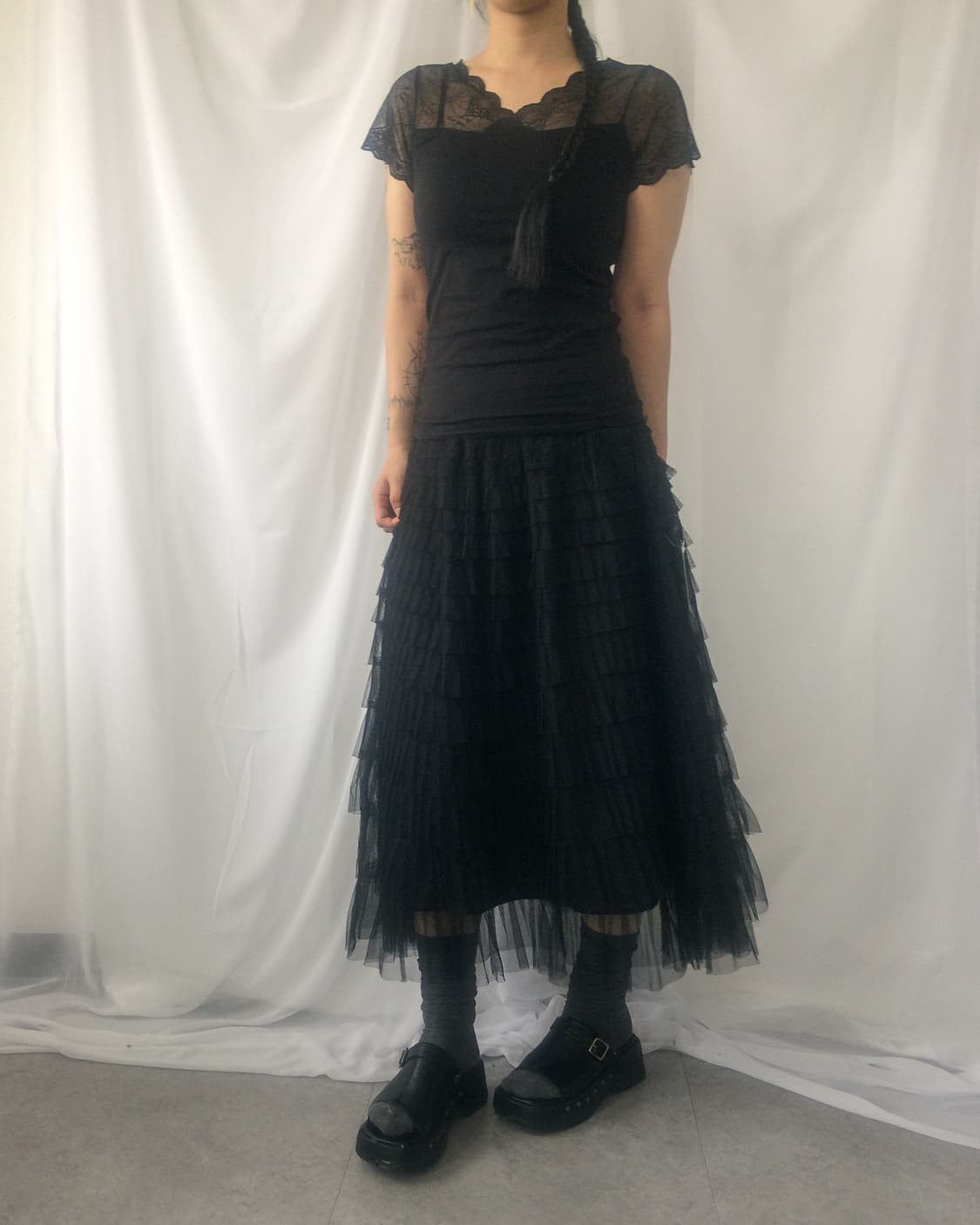 Sha layer long skirt 상품이미지6