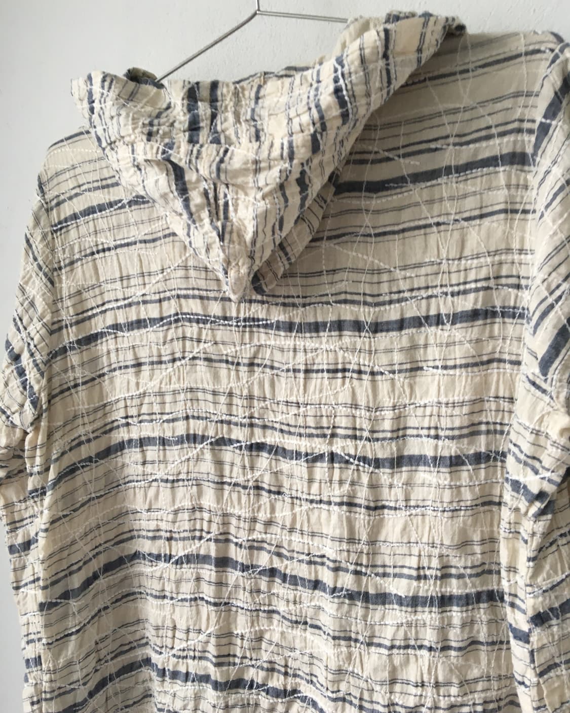 Embroidery stripe pattern hood jacket 상품이미지5