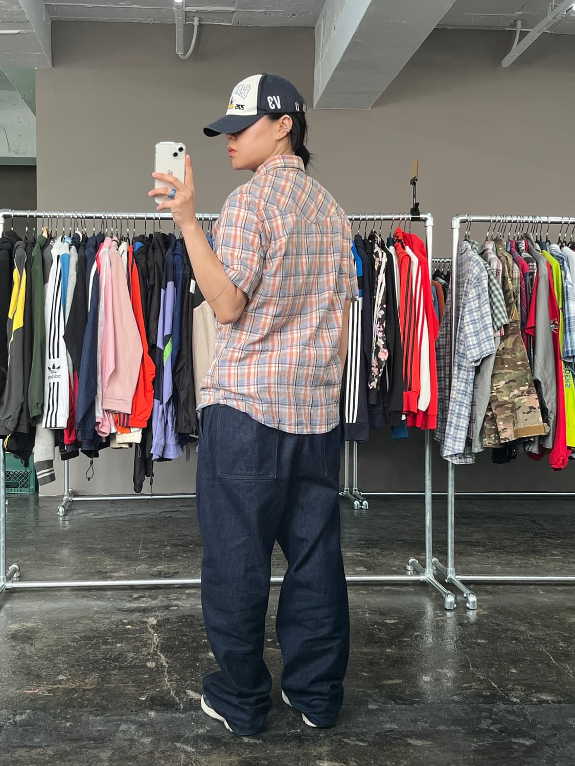 랭글러 웨스턴 체크 반팔 셔츠 상품이미지5