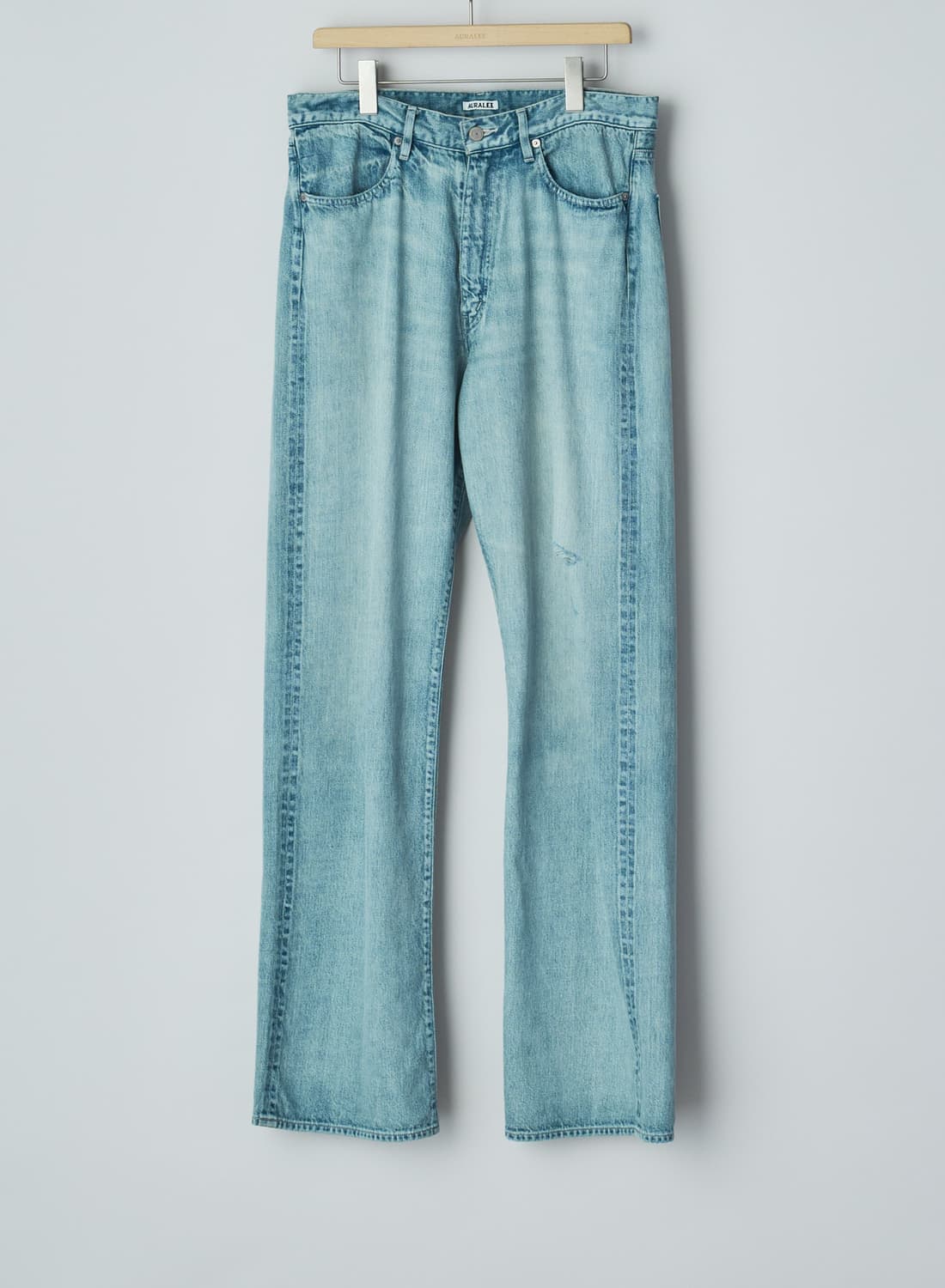 오라리 셀비지 페이디드 라이트 데님 팬츠 라이트 인디고 34 상품이미지1