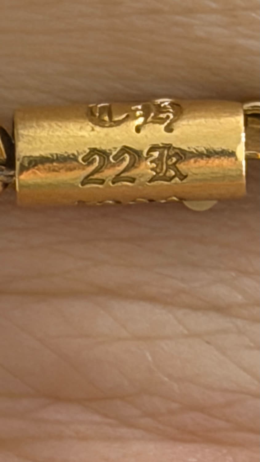 크롬하츠 타이니 22k 풀파베 13링크 팔찌 판매합니다 상품이미지3