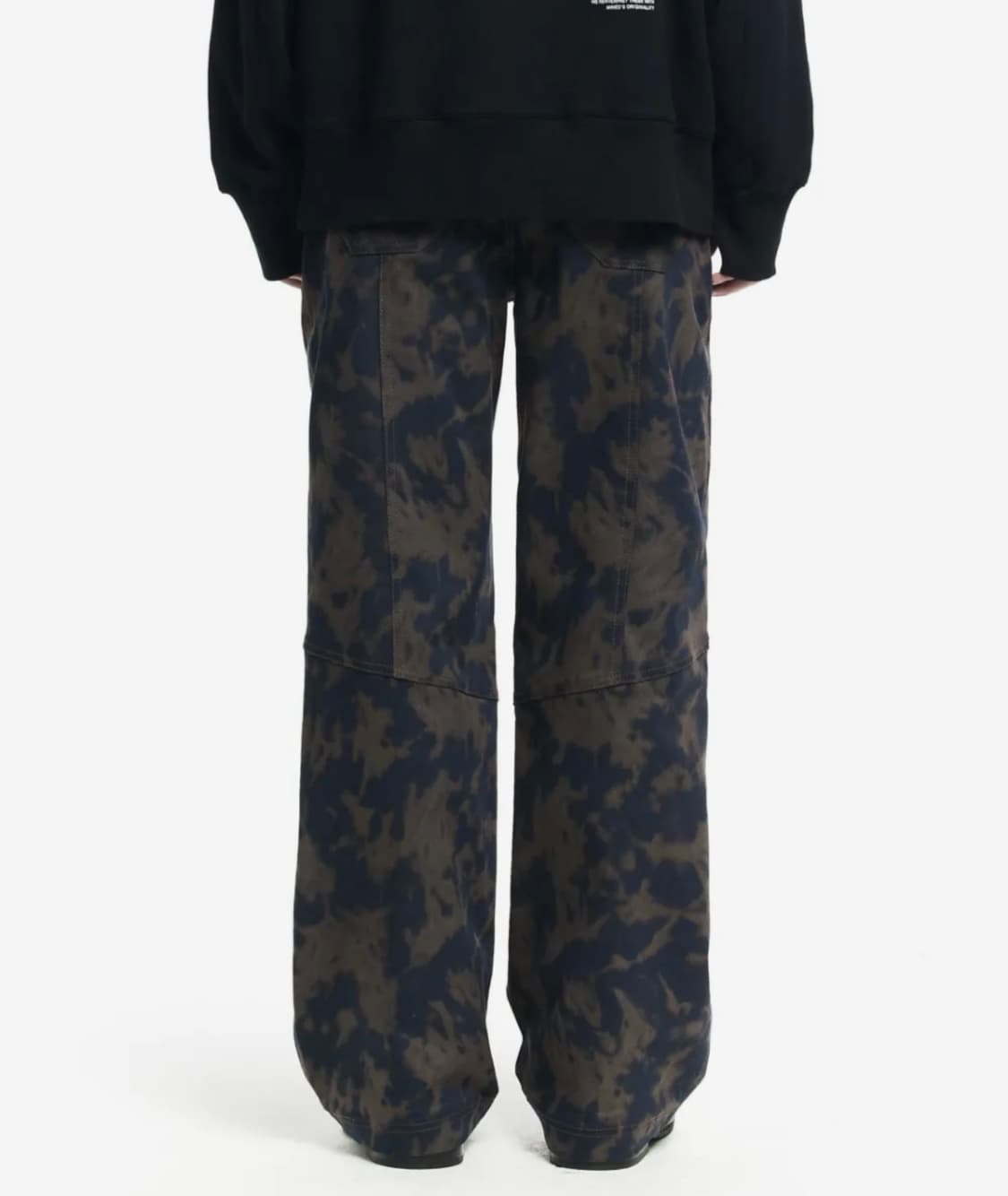 HAZY STAIN WIDE PANTS NAVY (48) 상품이미지4