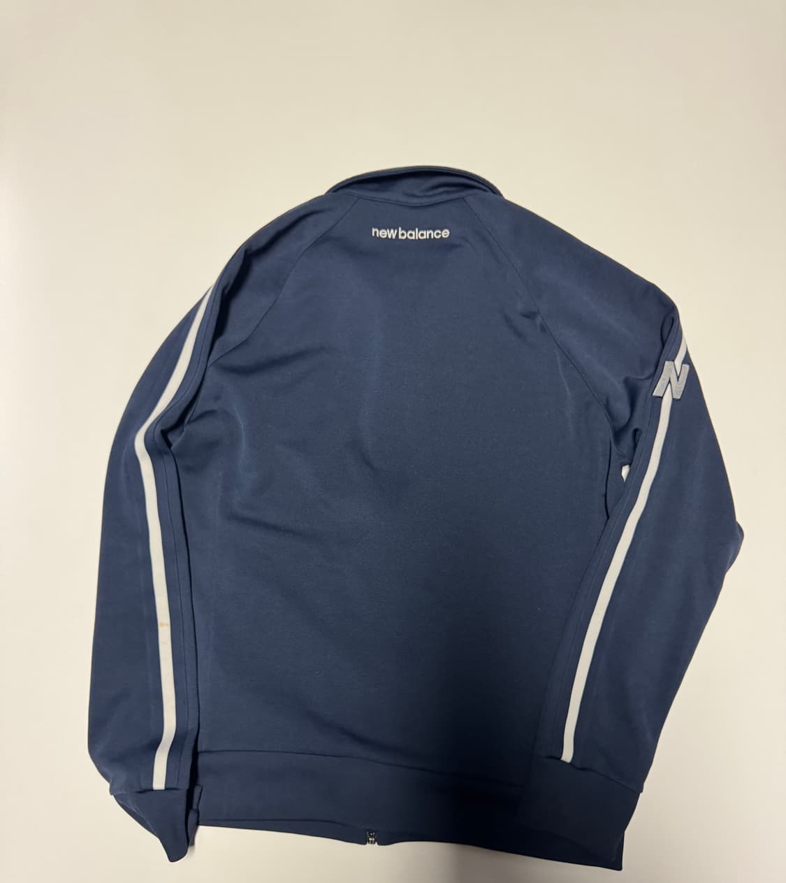 뉴발란스 사이드 로고 트랙탑 집업 져지 M ~ L 네이비 상품이미지2