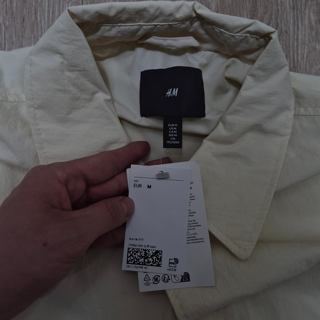 H&M 에이치앤엠 남성 블루종 바람막이 자켓 M(95) 상품이미지5