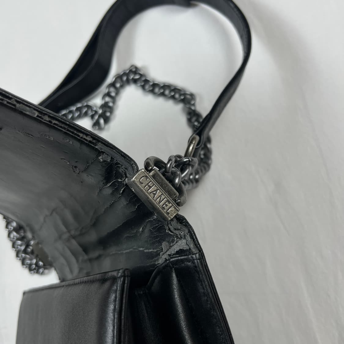 빈티지 cc 로고 가죽 크로스백 가방 상품이미지7