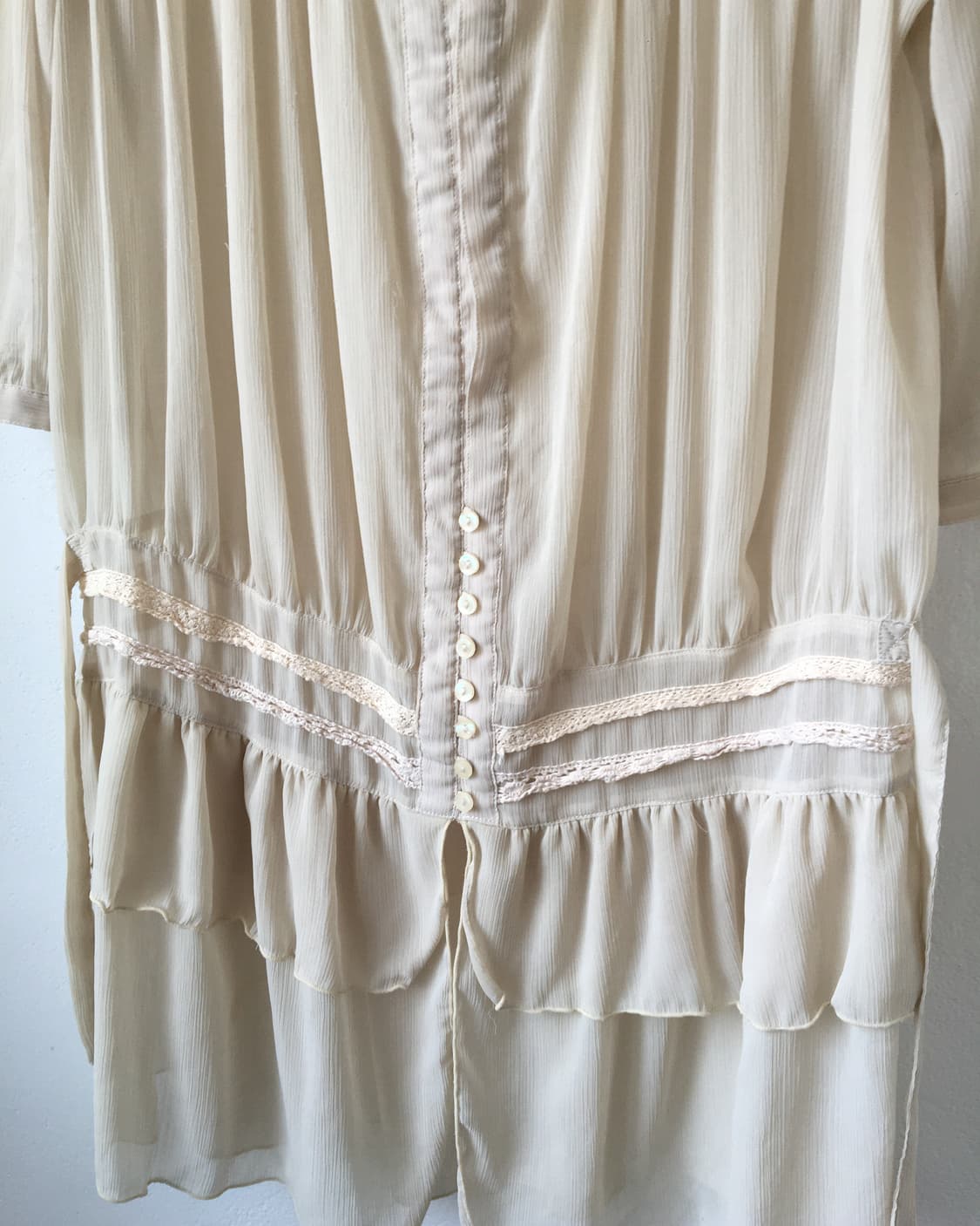 Crochet trimming button up one piece car 상품이미지5