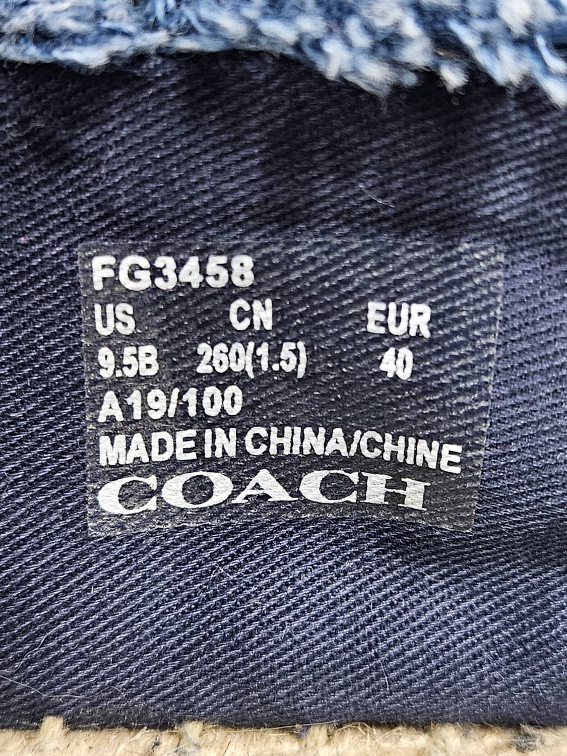 코치 에스파듀 블루 남성 발볼없는 260 슬립온  상품이미지10