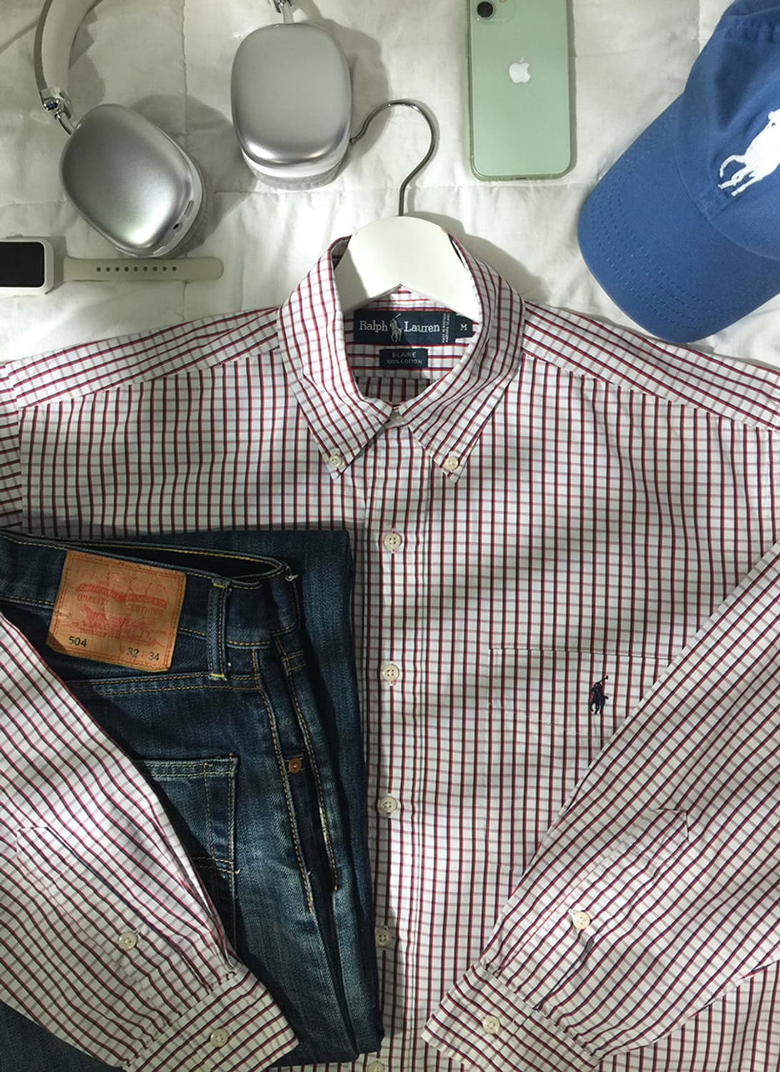 (MAN) 폴로랄프로렌 체크셔츠 XL 상품이미지1