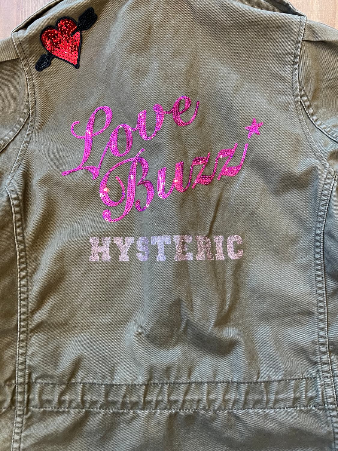 히스테릭 글래머 카키 핑크 야상 상품이미지10