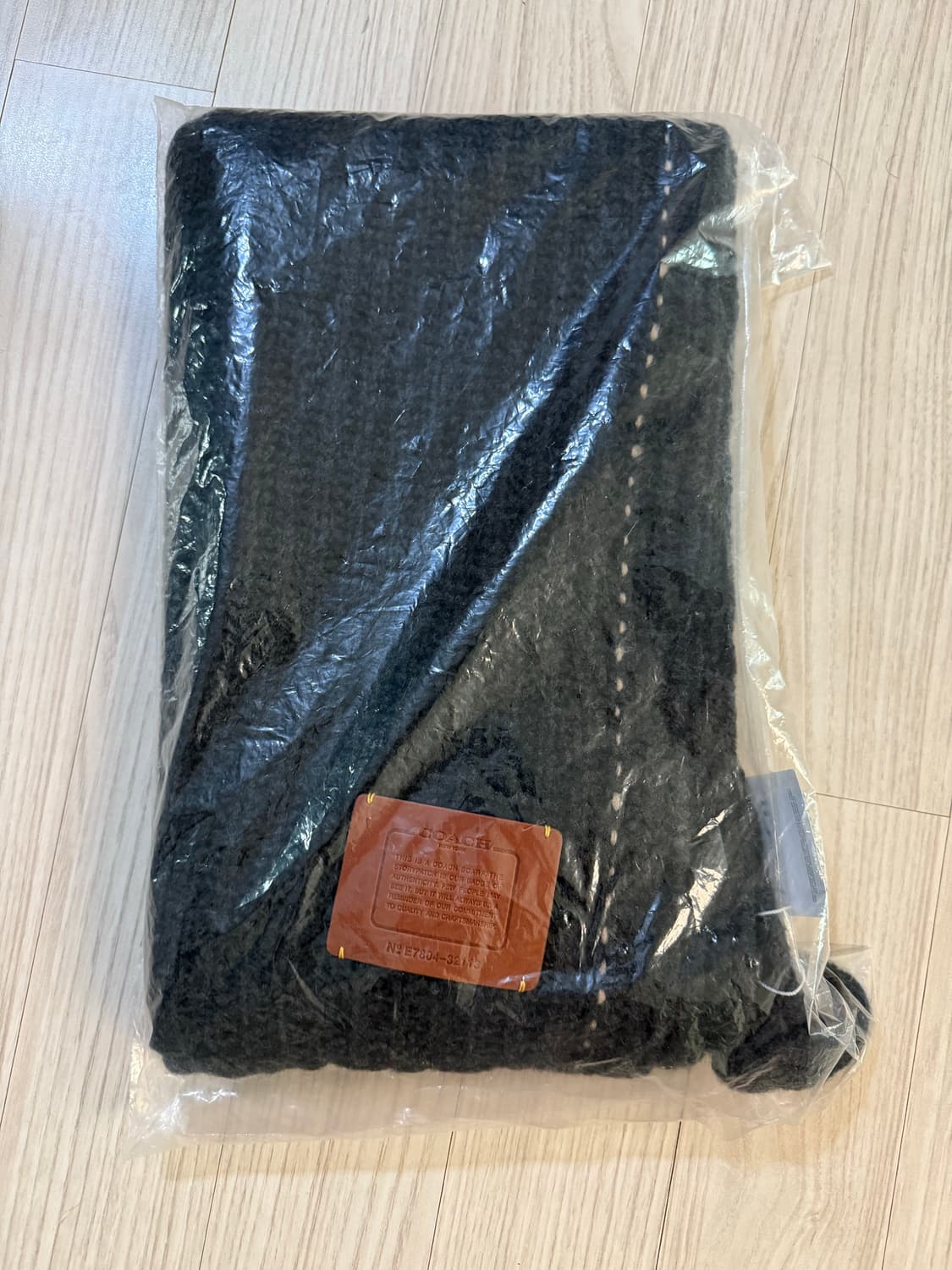 코치 차콜 오버사이즈 머플러 새상품 상품이미지2