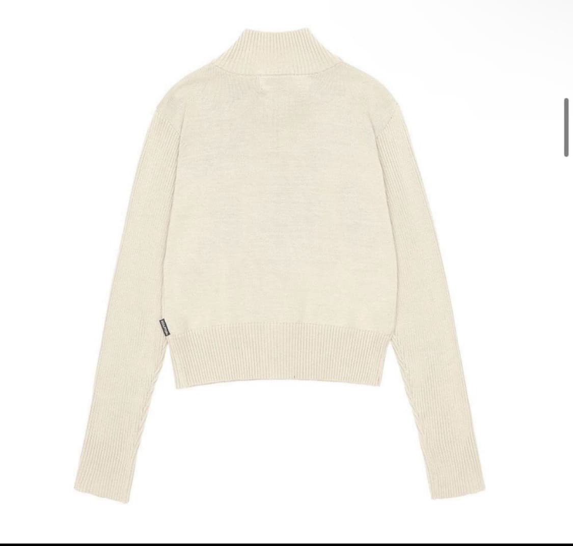 스컬프터 Classic Logo Zip-up Sweater Ivory 상품이미지4