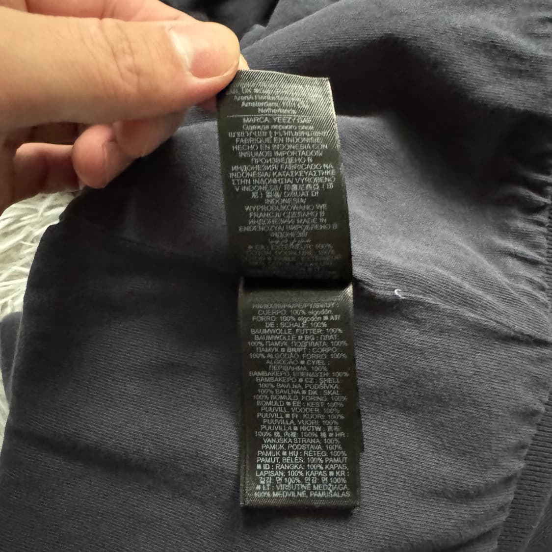 YEEZY 빈티지 후드집업 이지 갭 빅사이즈후드집업 네이비 XXL 110 상품이미지7