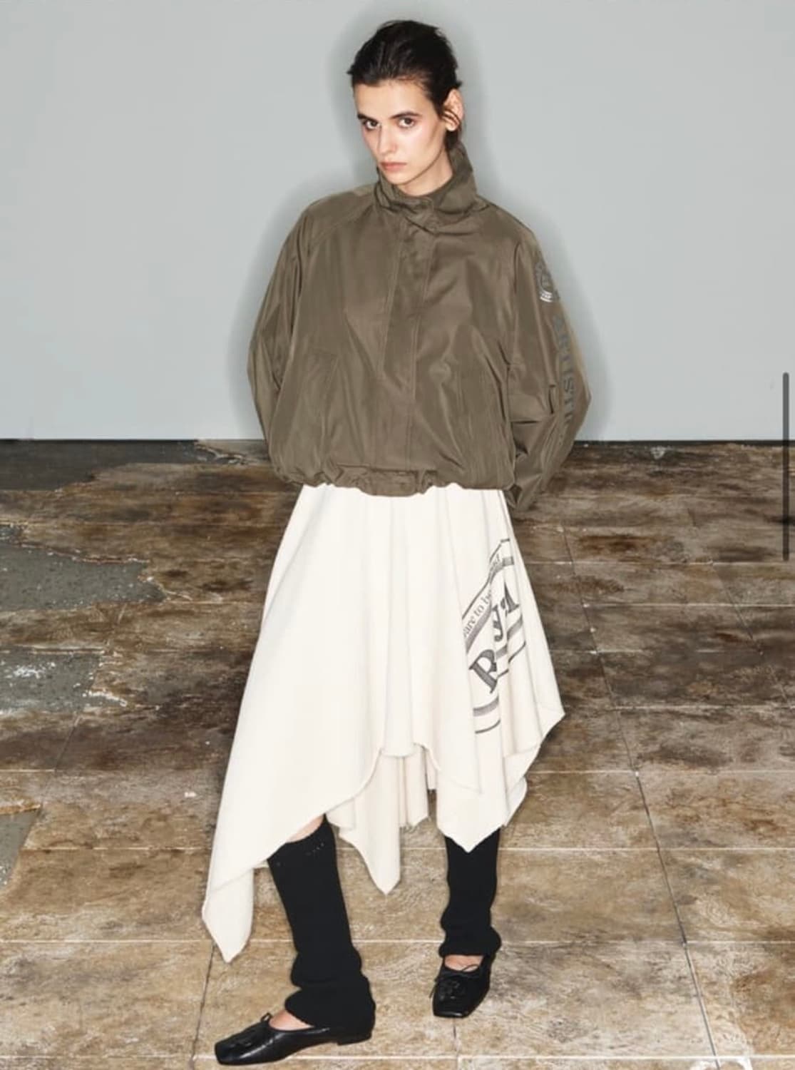 오픈와이와이 openyy 플레어 저지 스커트 상품이미지1