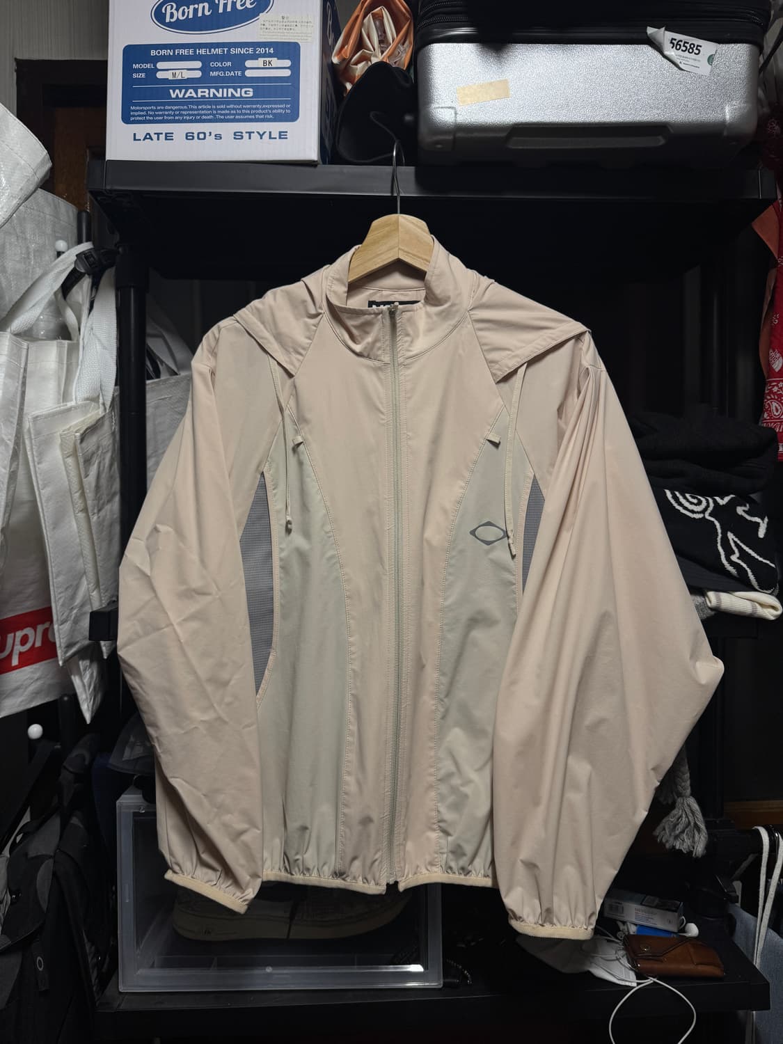 (W) 미스치프 SS 컬러블록 윈드브레이커 베이지 상품이미지1