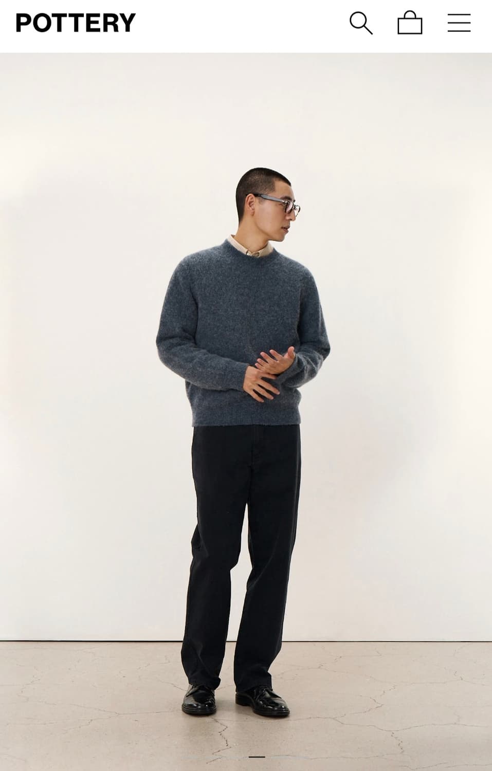 POTTERY Comfort Crewneck Knit(Bold) 판매 상품이미지4