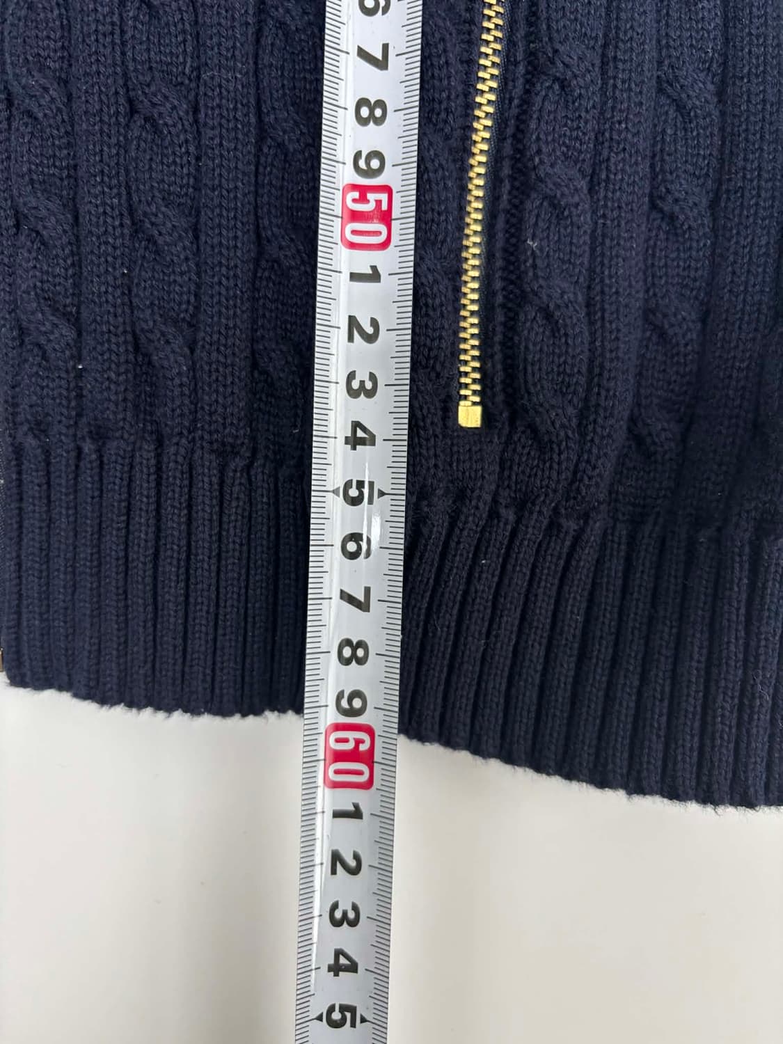 폴로 랄프로렌 네이비 RL 월계수 케이블 걸즈 니트 집업(L) 상품이미지6
