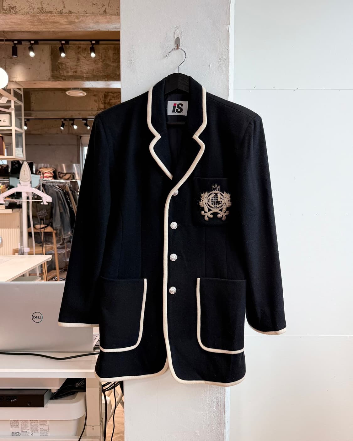 이세이미야케 80s 블랙 테일러드 블레이저 자켓 상품이미지2