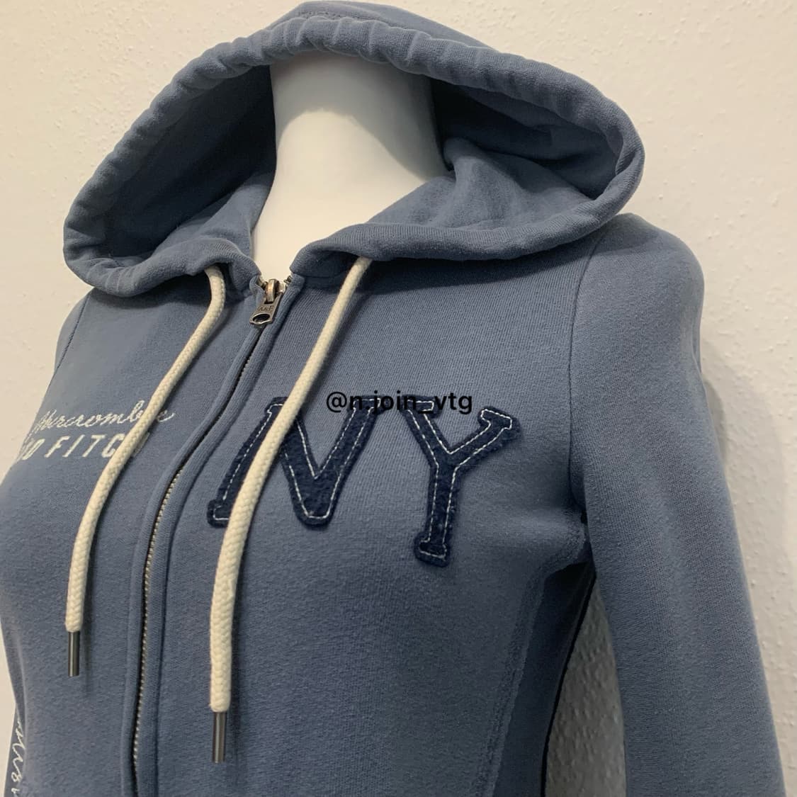 아베크롬비 뮤트 블루 후드집업 상품이미지2