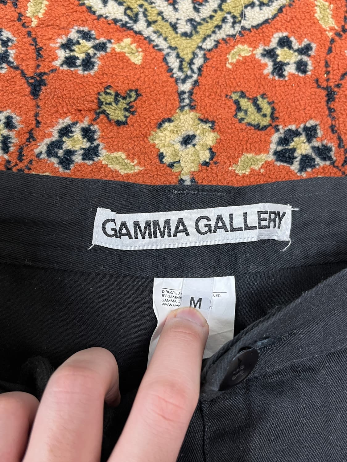 [M] 감마갤러리 블랙 카고팬츠 상품이미지3