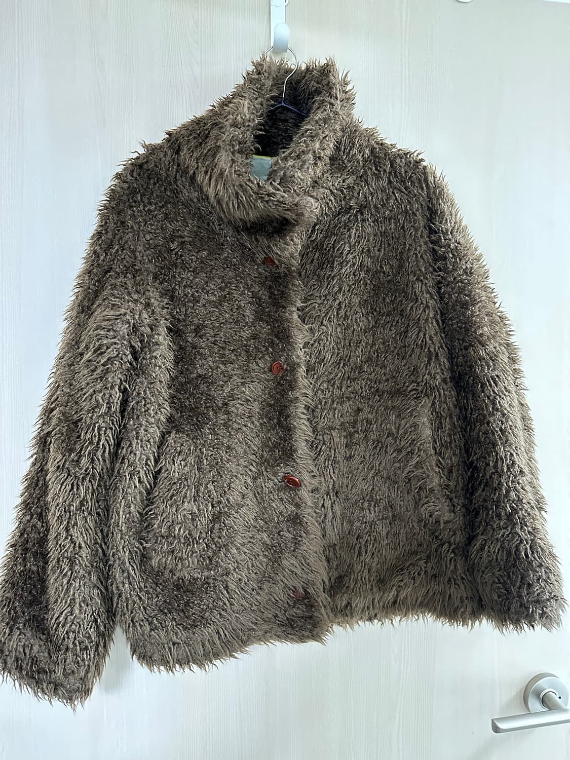 빈티지 에코퍼 자켓 브라운 상품이미지1