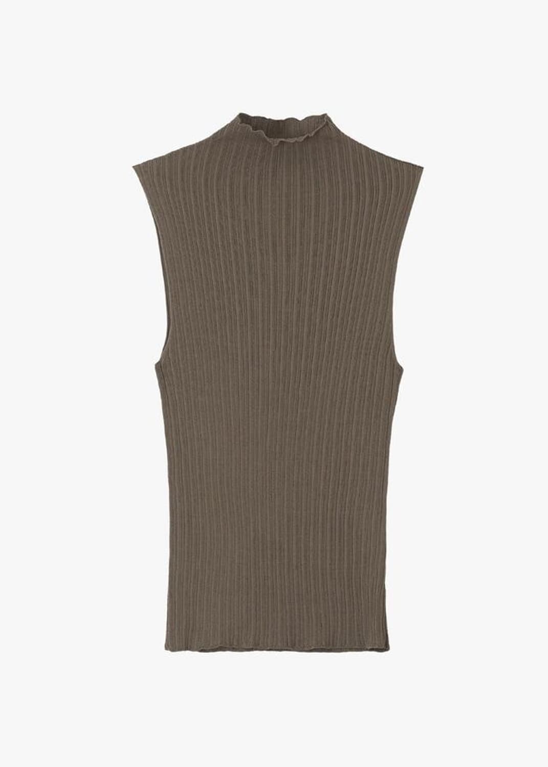 GBH 슬림 플리츠 슬리브리스 코코아 상품이미지2