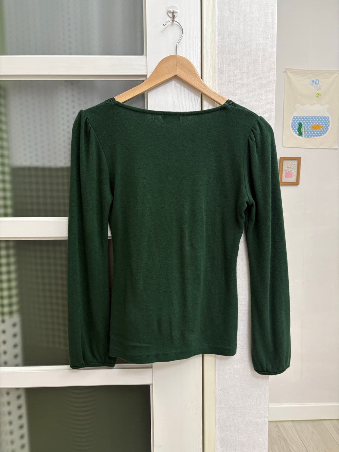 그린 레이어드 니트 블라우스 상품이미지9