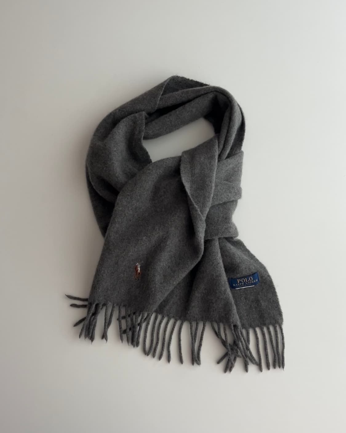 폴로 랄프로렌 그레이 머플러 상품이미지1