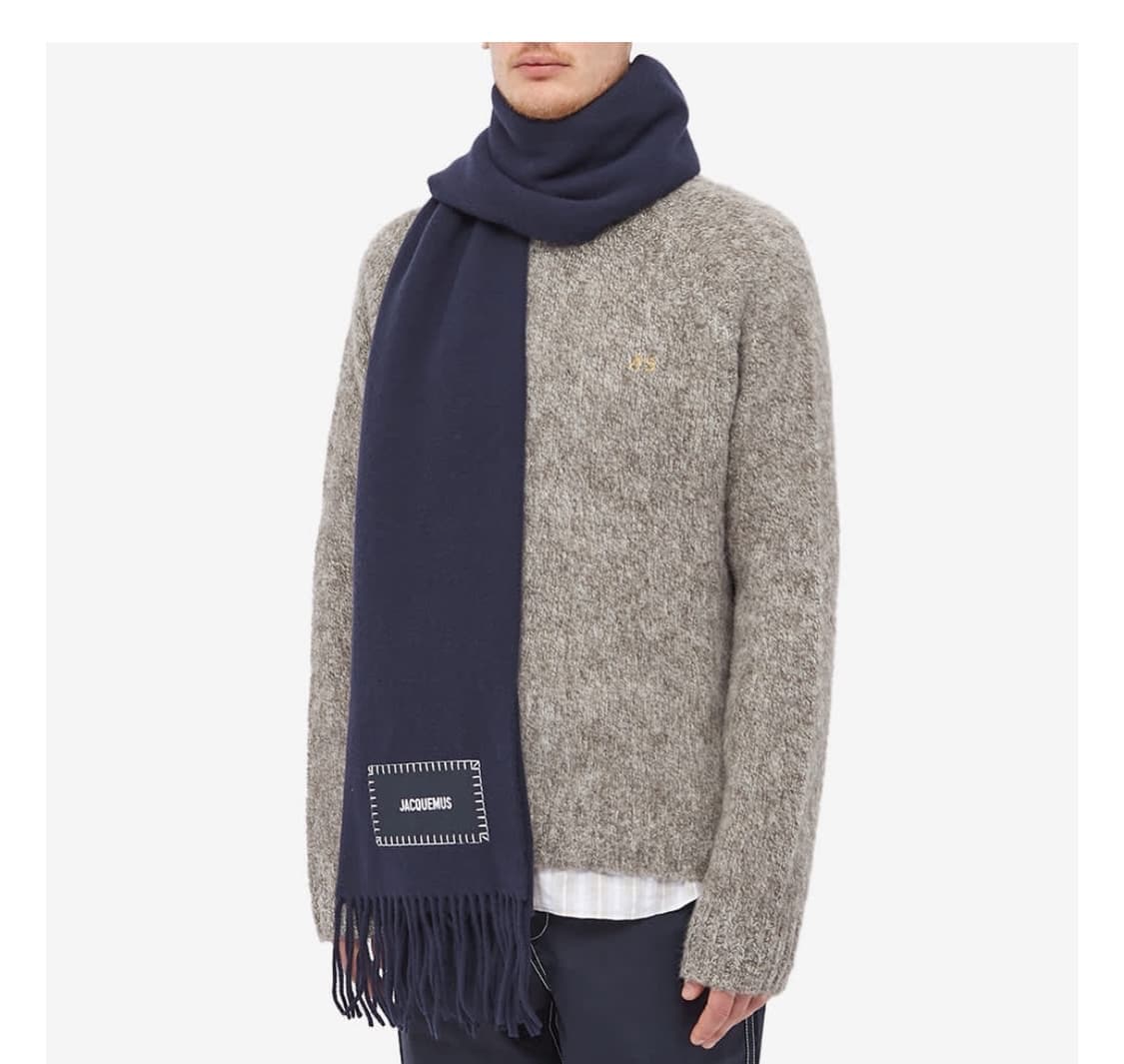 자크뮈스 울 머플러 네이비 상품이미지1