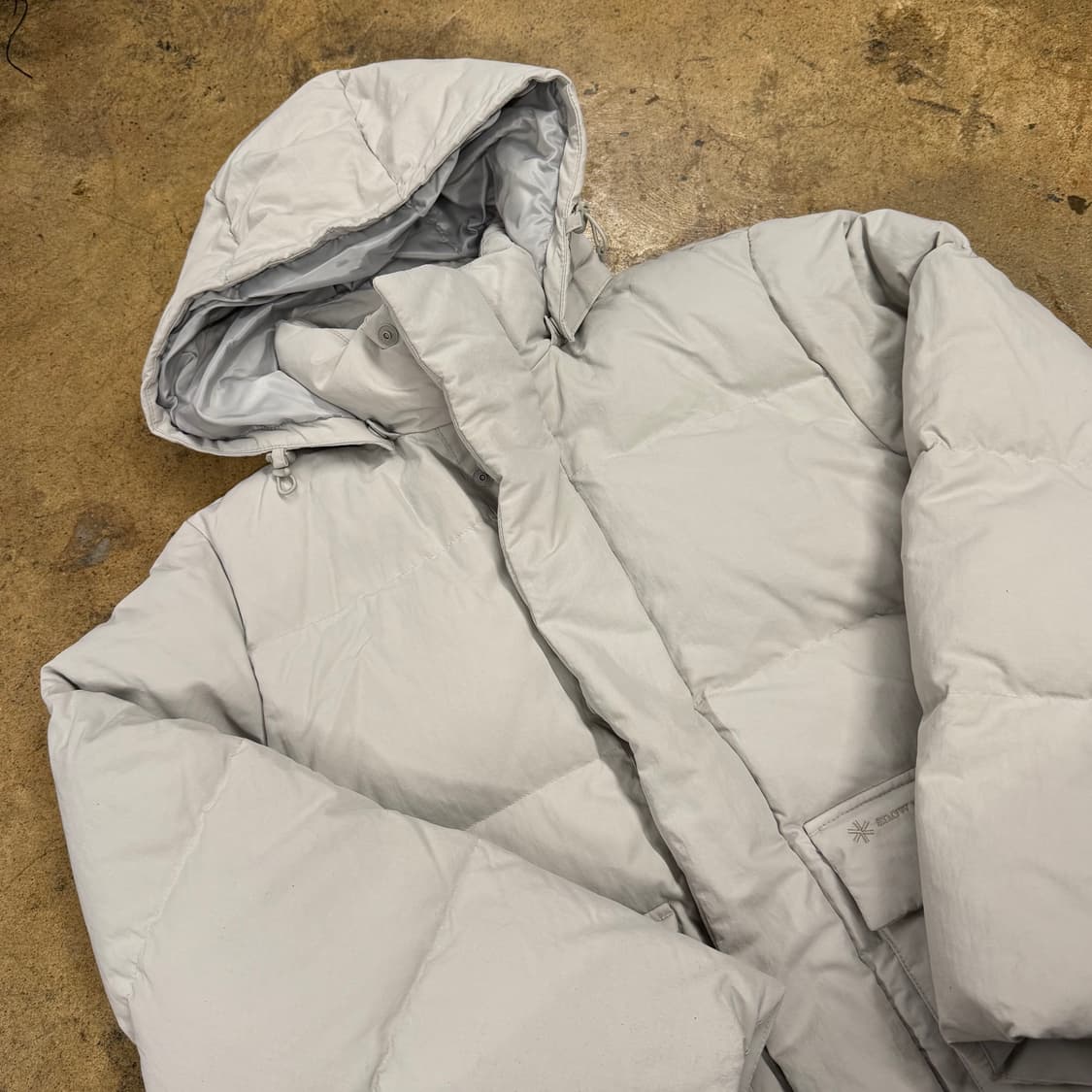 [정품/95] 스노우피크 후드 패딩 아이보리 b19 상품이미지1