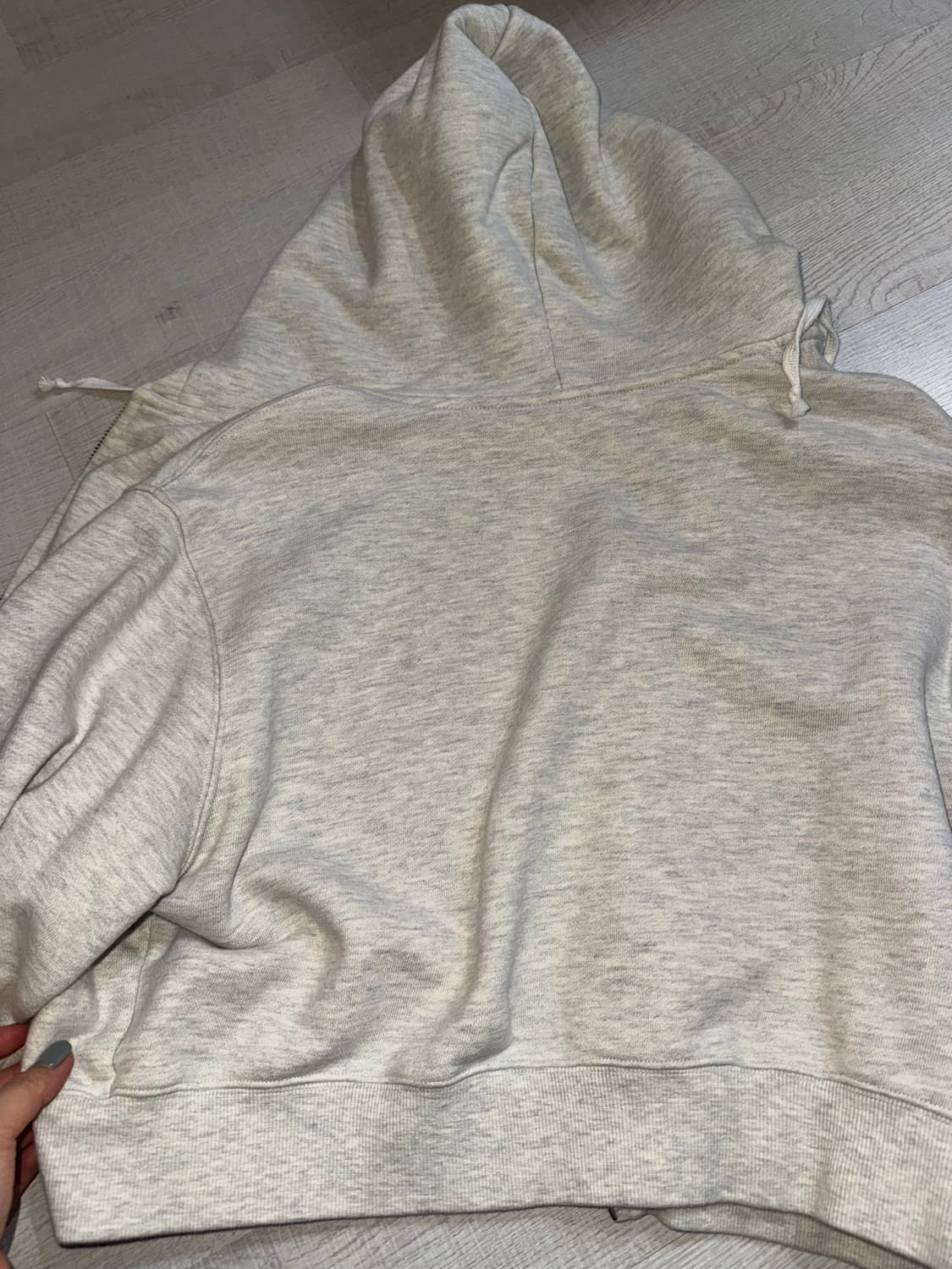 오어 ORE COTTON Cropped Hoodie Jumper 상품이미지8