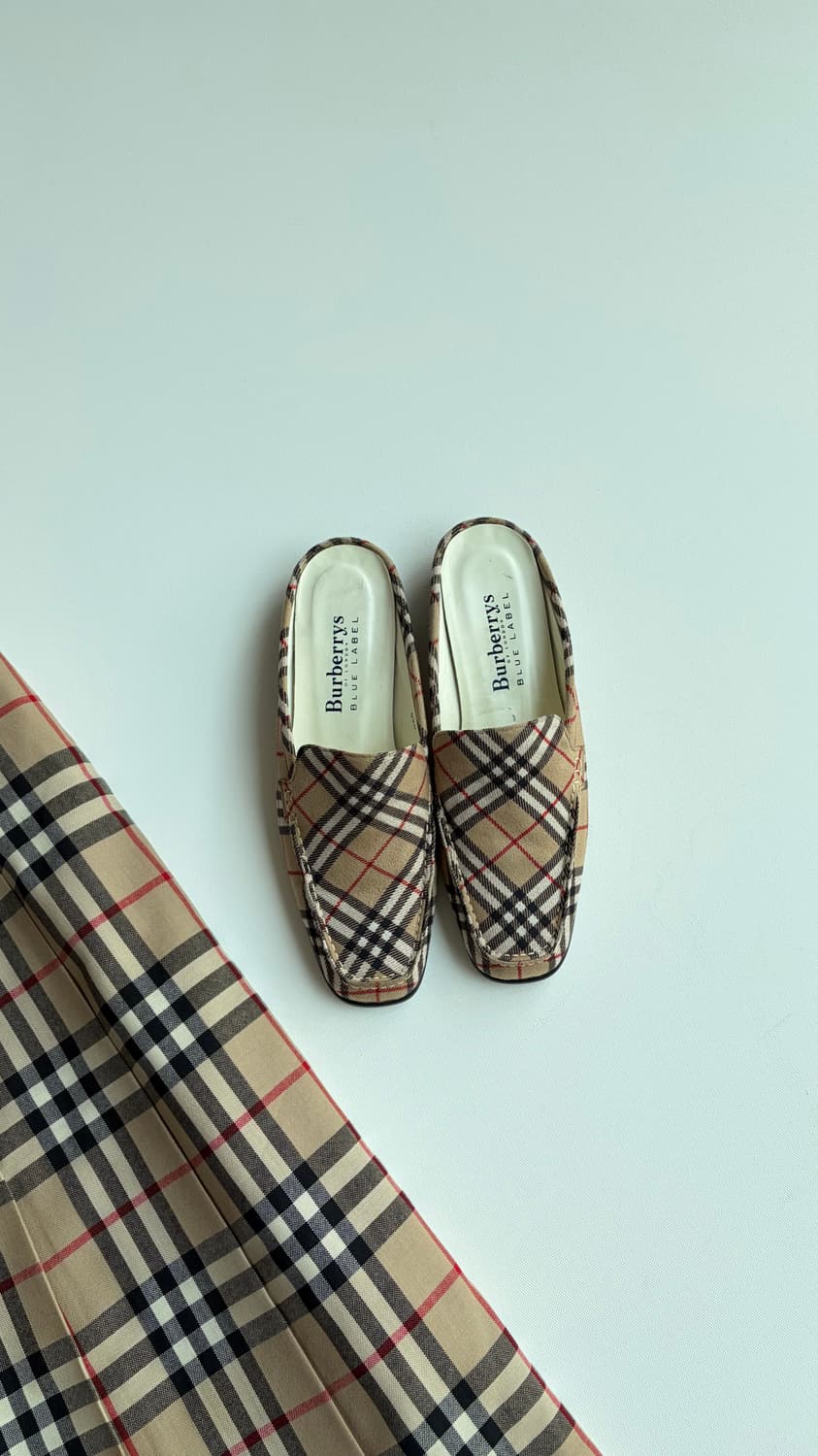 버버리 체크뮬 로퍼 상품이미지2