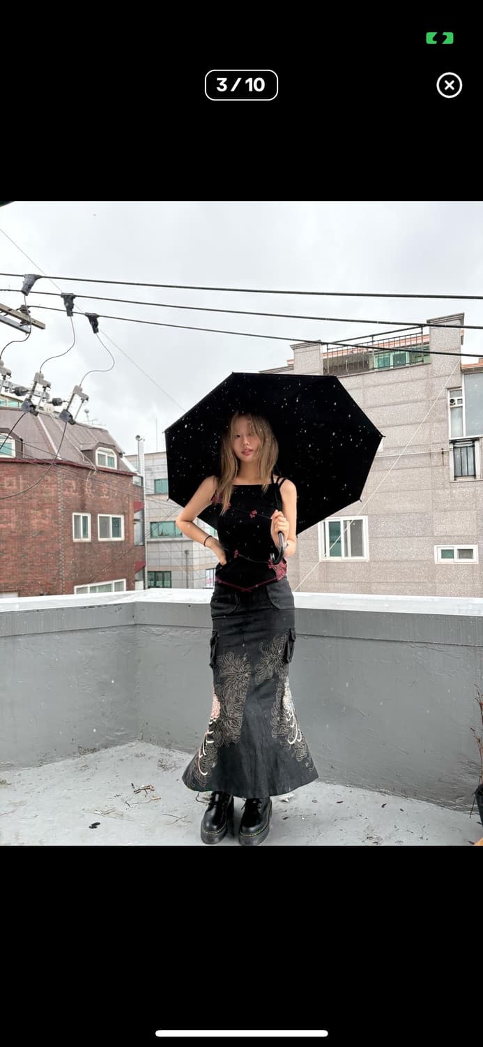 카라쿠리 타마시 오리엔탈 롱 스커트 상품이미지1