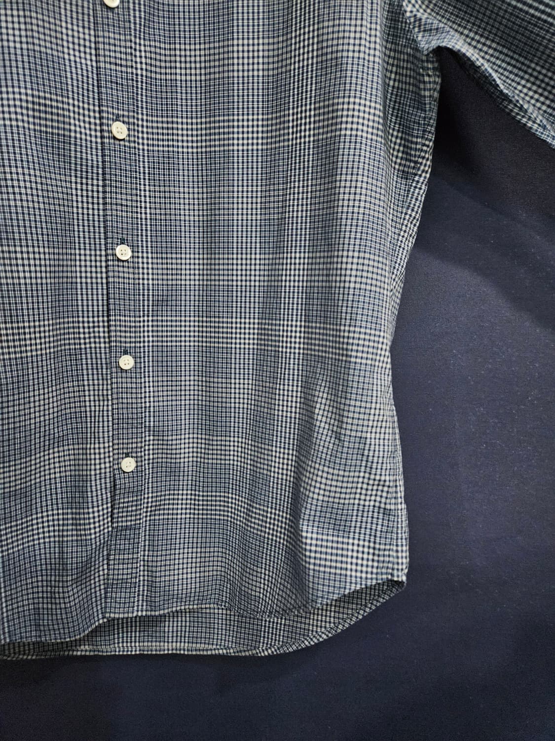 띠어리 스트라이프 체크 남성 슬림핏 100 긴팔셔츠  상품이미지6