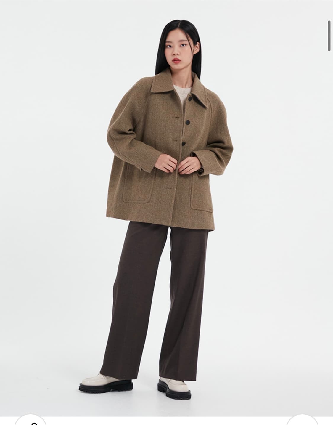 lap 랩 싱글 숏코트 브라운(새상품) 상품이미지5