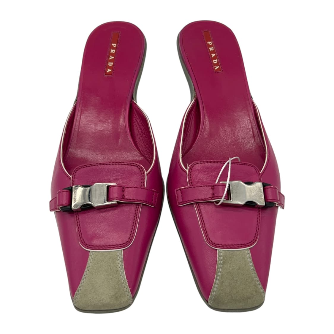 245 Vtg W 프라다 스포츠 뮬 레드퍼플 (EU37.5) 상품이미지2