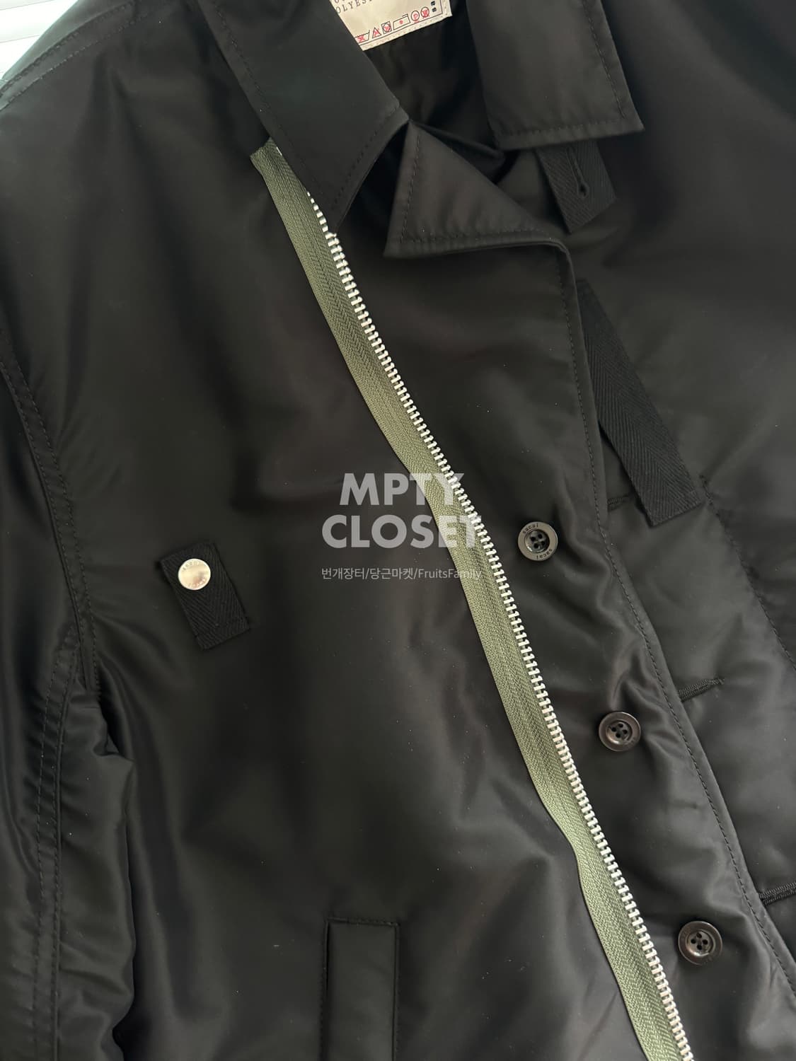 [3] 사카이 Sacai 레이어드 블루종 블랙 24-03320M 상품이미지5