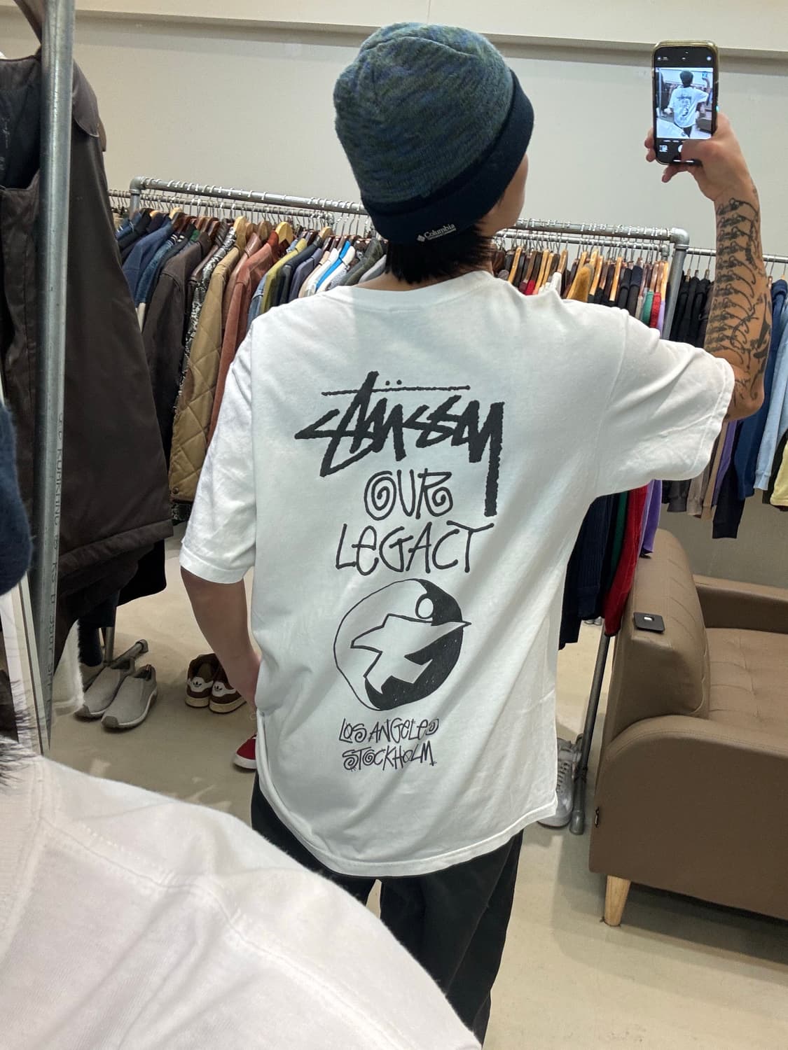 스투시x아워레가시 서프맨 피그먼트 다이드 반팔 상품이미지9