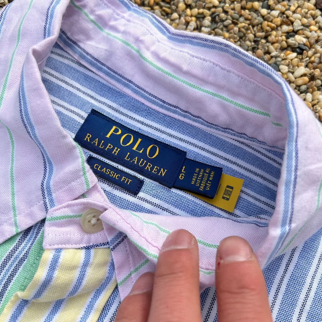 폴로 랄프로렌(POLO Ralph lauren) 스트라이프 배색 셔츠 상품이미지5