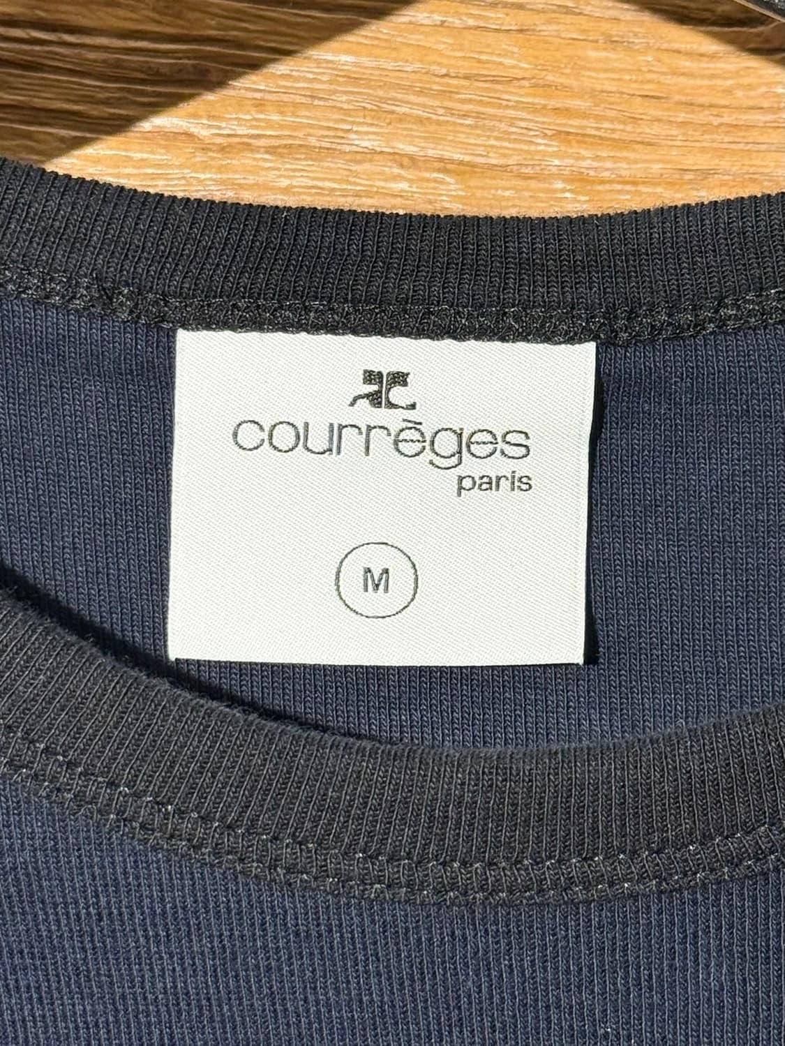 꾸레쥬 네이비 리에디션 범피 콘트라스트 하프 티셔츠 상품이미지7