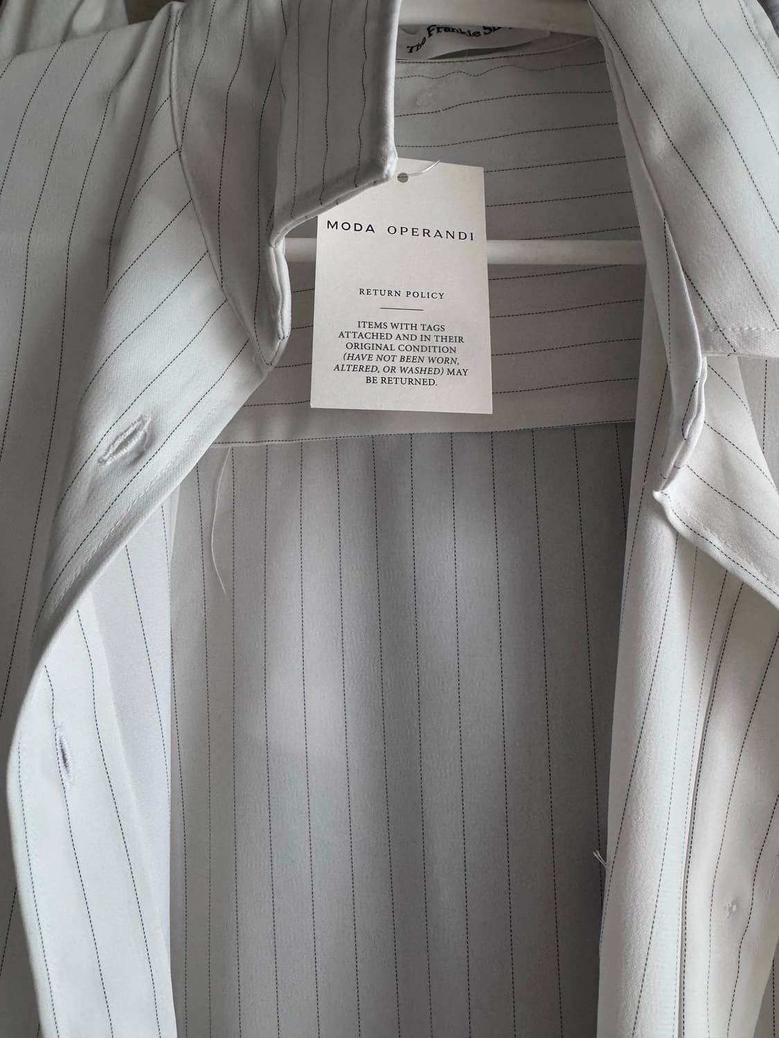 프랭키샵 lui 핀스트라이프 플루이드 셔츠 블라우스 새상품 상품이미지9