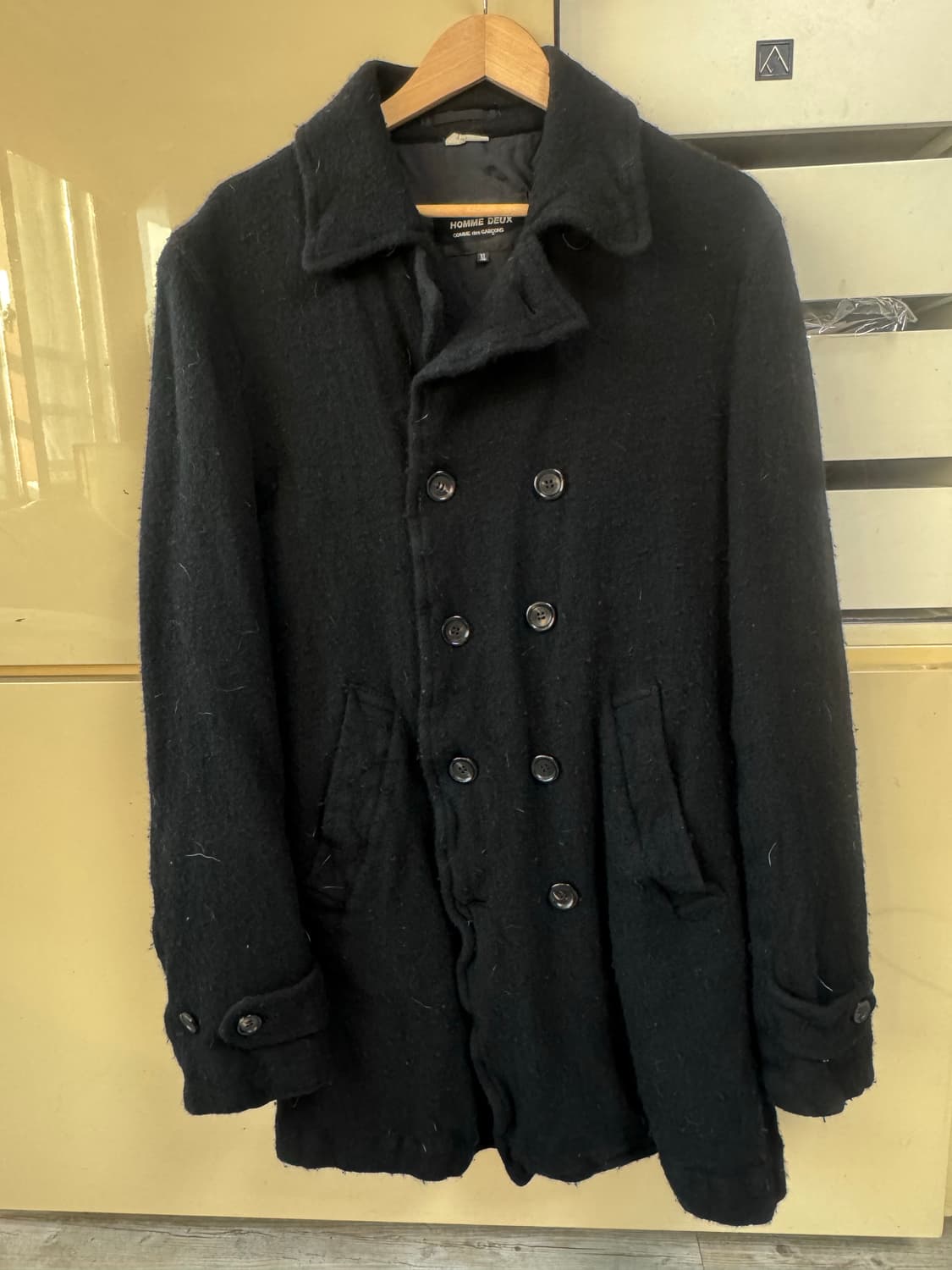 꼼데 옴듀 축융 피코트 22fw xl 상품이미지1