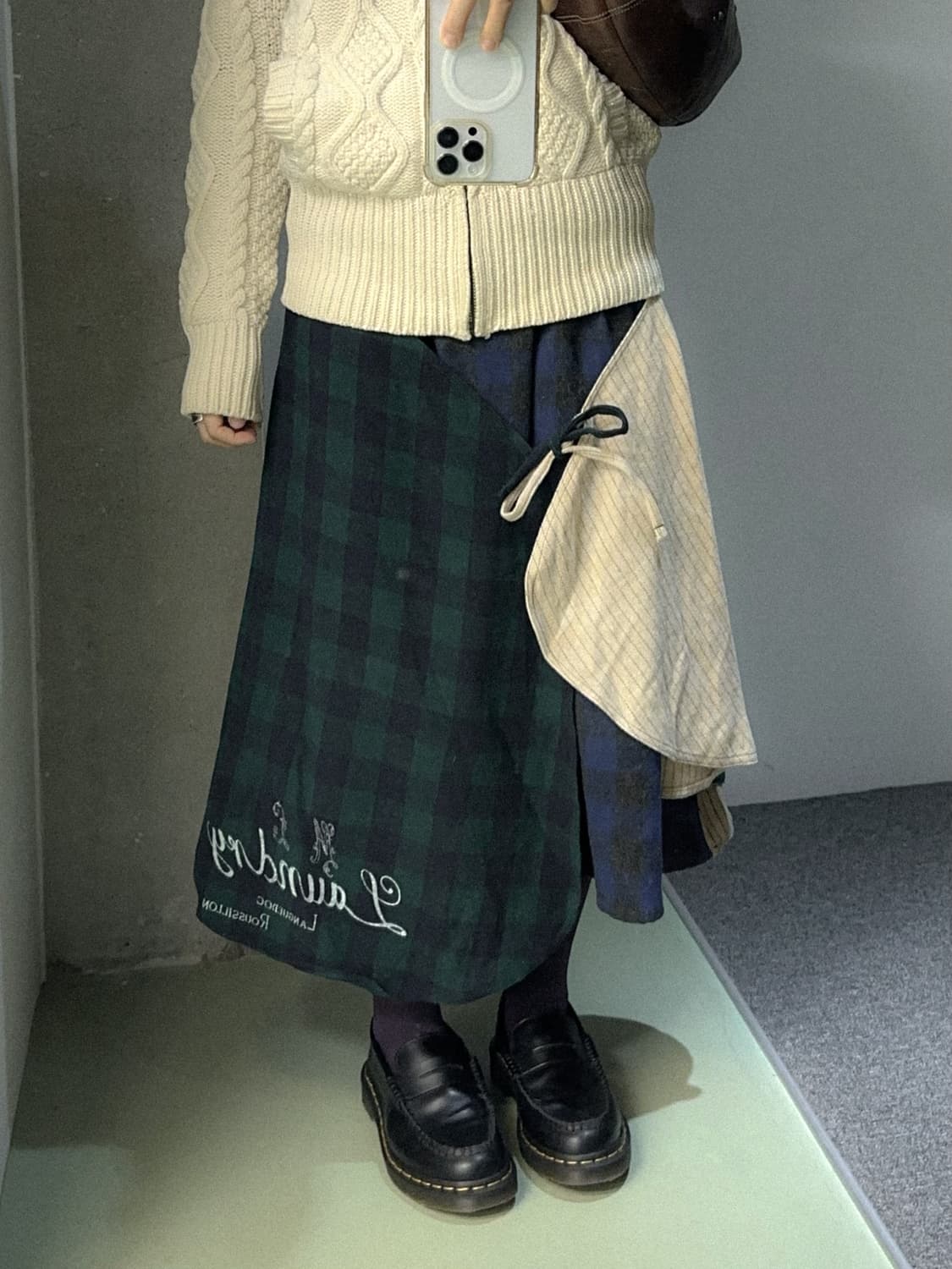 lime.inc multi pattern wrap skirt 상품이미지3