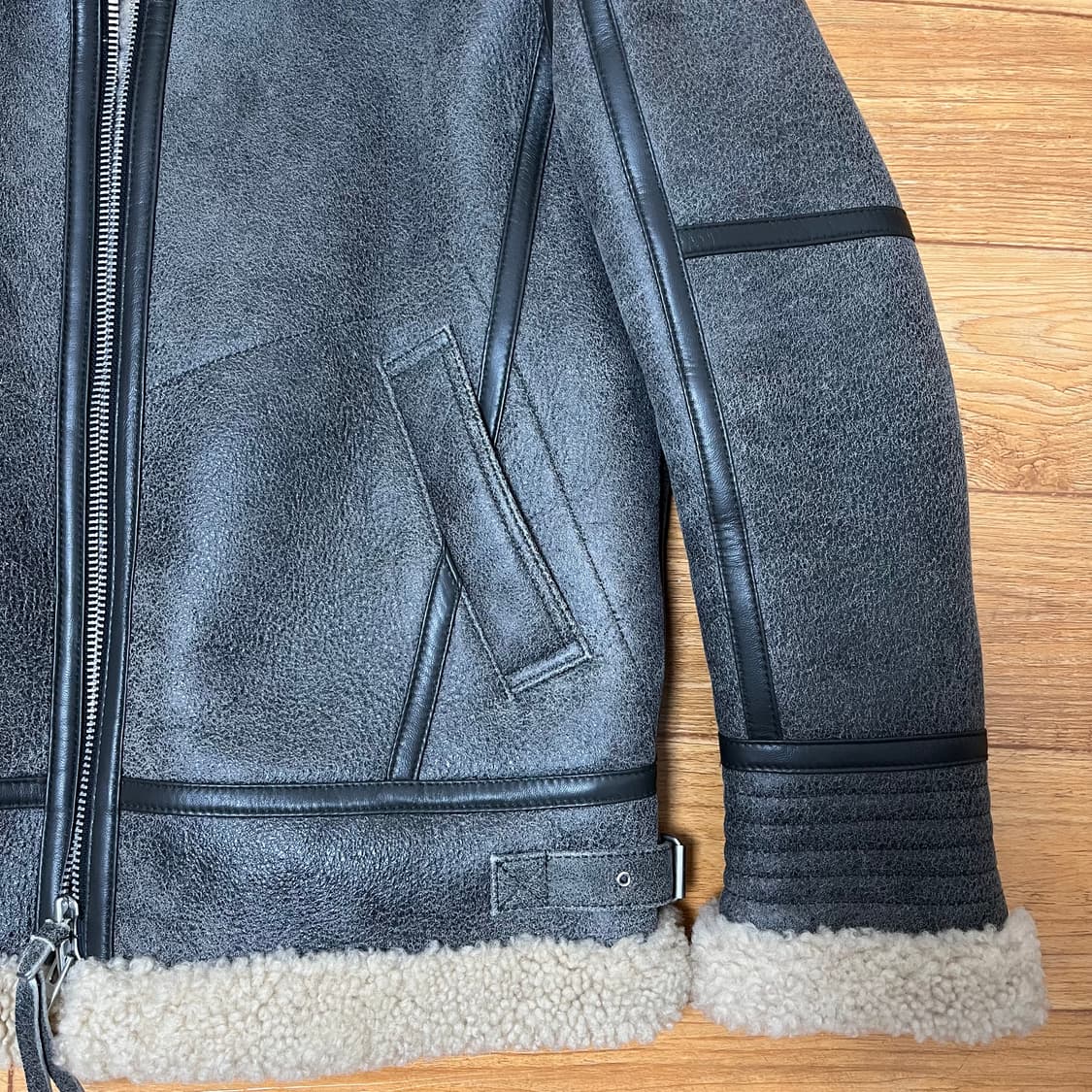 구신흥사 딤스킨 무스탕 양털 가죽자켓 양가죽 상품이미지4